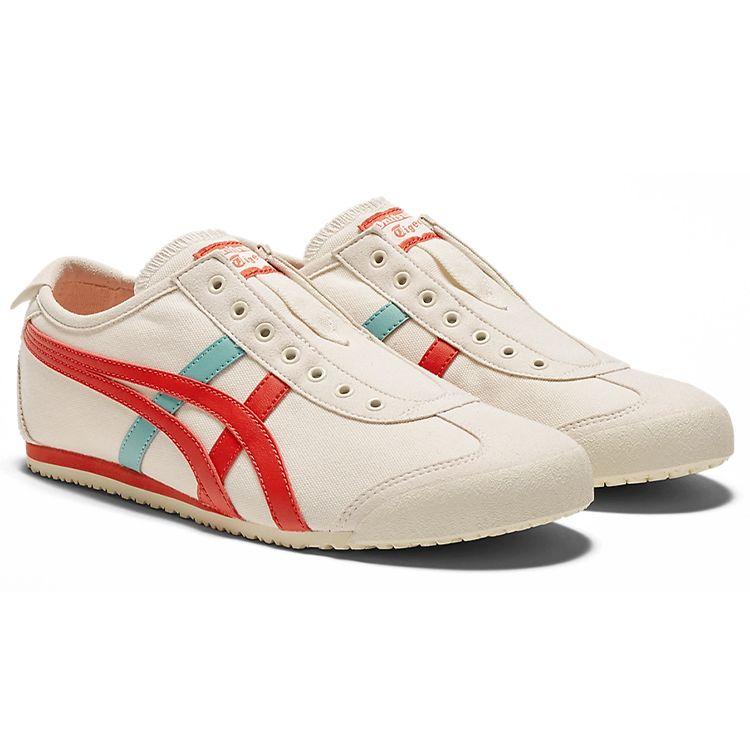 ONITSUKA TIGER Mexico 66 Slip-On Удобные Тканевые Кожаные Нескользящие Прочные Легкие Низкие Повседневные Кроссовки для Бега 1183A360-210