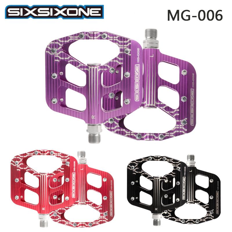 SIXSIXONE MG-006 Mtb Платформенная педаль для велосипедной подставки для ног Бесклипсовая плоская педаль Алюминиевая подставка для горного велосипеда с подшипником