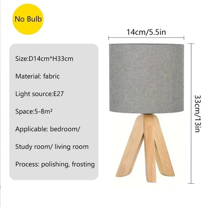 Скандинавский деревянный E27 настольная лампа японская спальня ночник лампа для кабинета детская комната столовая размещение тканевый абажур