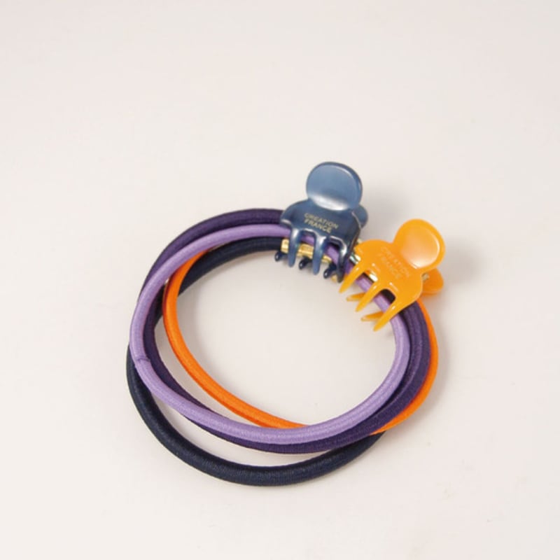 objet213 Purple & Tangerine Clips & String Set (2 clips+4 string)