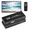Контроллер видеостены 2x2 HDMI Дисплей 4K HD 4x1 1920x1080P 60 Гц Видеовход HDMI DVI RS232 4 выхода HDMI с дистанционным поворотом границ 8 режимов отображения
