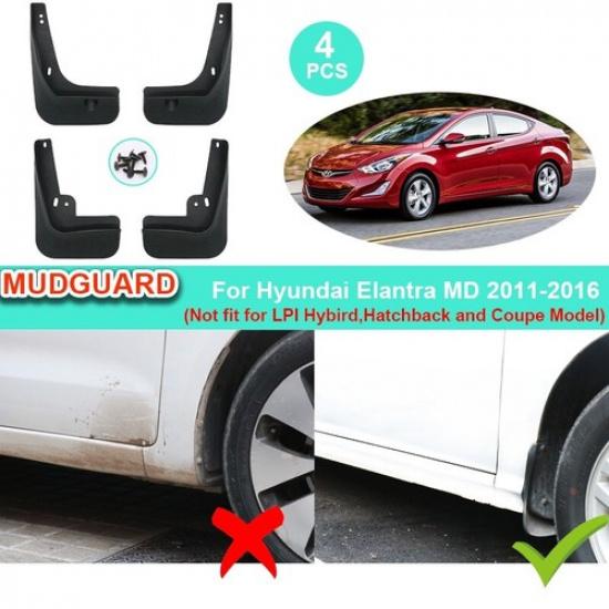 Car Mud Flaps For Hyundai Elantra MD Sedan 2011 - 2014 2015 2016 Mudflaps Guards