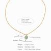 Korean Sapphire Pendant Women's Necklace Suitable for Summer Stainless Steel Necklace