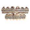 TEMU Gold-Plated Diamond-Studded Grillz Hip-Hop Tooth Jewelry