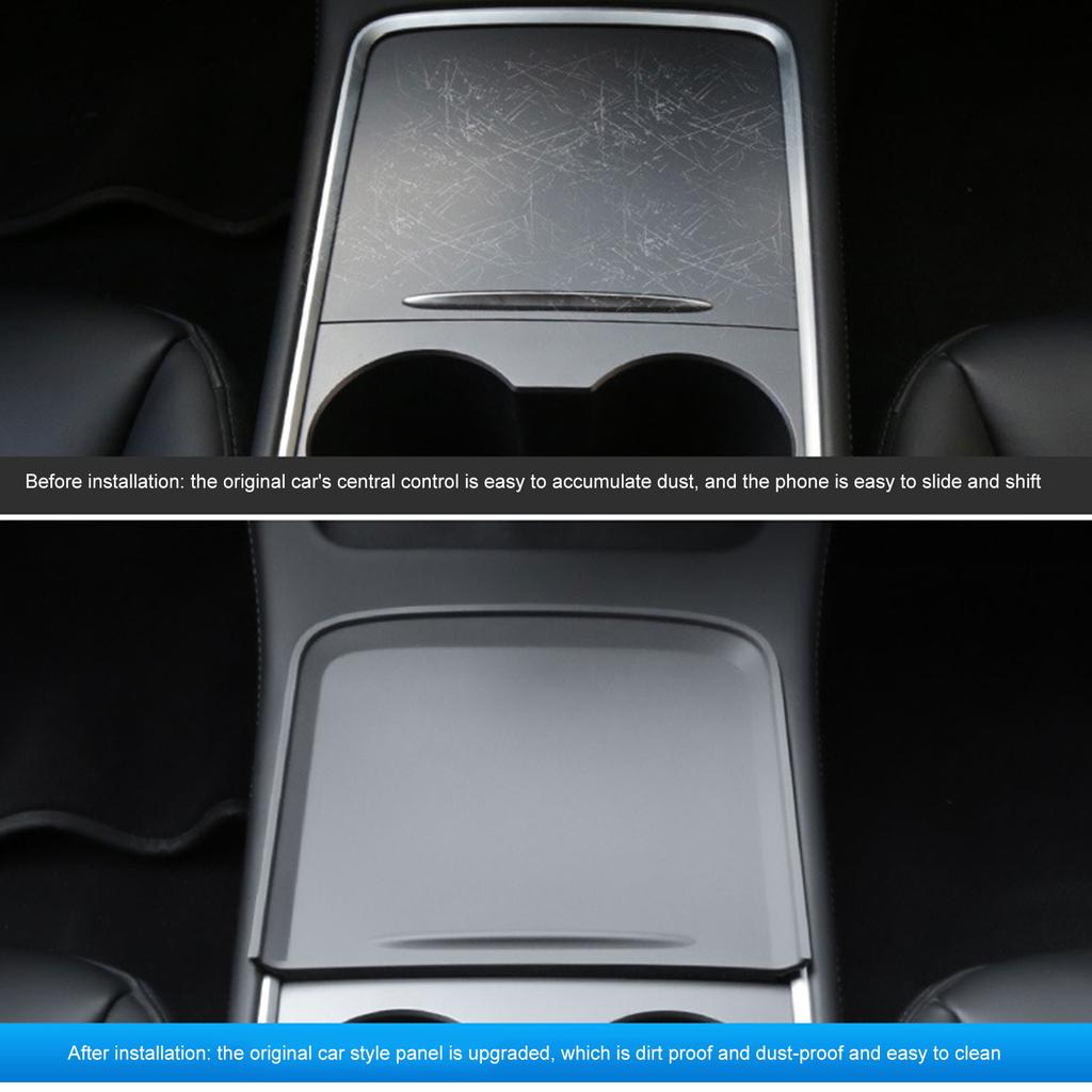 For To Tesla Model Y Central Control Silicone Anti-slip Pad Y Modified Accessories Central Control Protection Film Accesorios