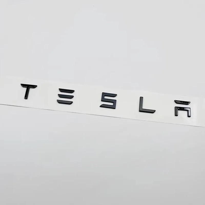 AAAIP1 Car Logo Sticker Trunk Label Decals Decoration Accessories For Tesla Model 3 Model S X Y Cybertruck Roadster SpaceX