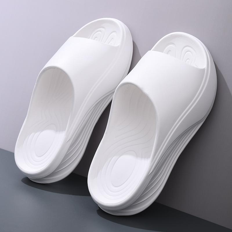 Mens Slide Shoes Outside Indoor Beach Sandal Shoes Plush Comfort Thick Cushioned Sole Slides Men Daily Wear Shoes Men Flip-Flops Slide Shoes