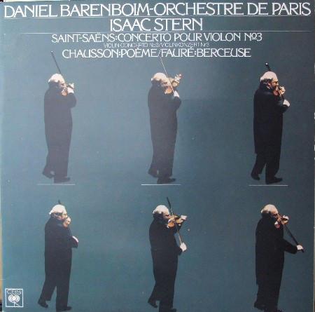 LP Record ISAAC STERN DANIEL BARENBOIM ORCH Saintsaens Violin Concerto No. 3 23AC634 CBS SONY 1976 Japan Obi Classical Used
