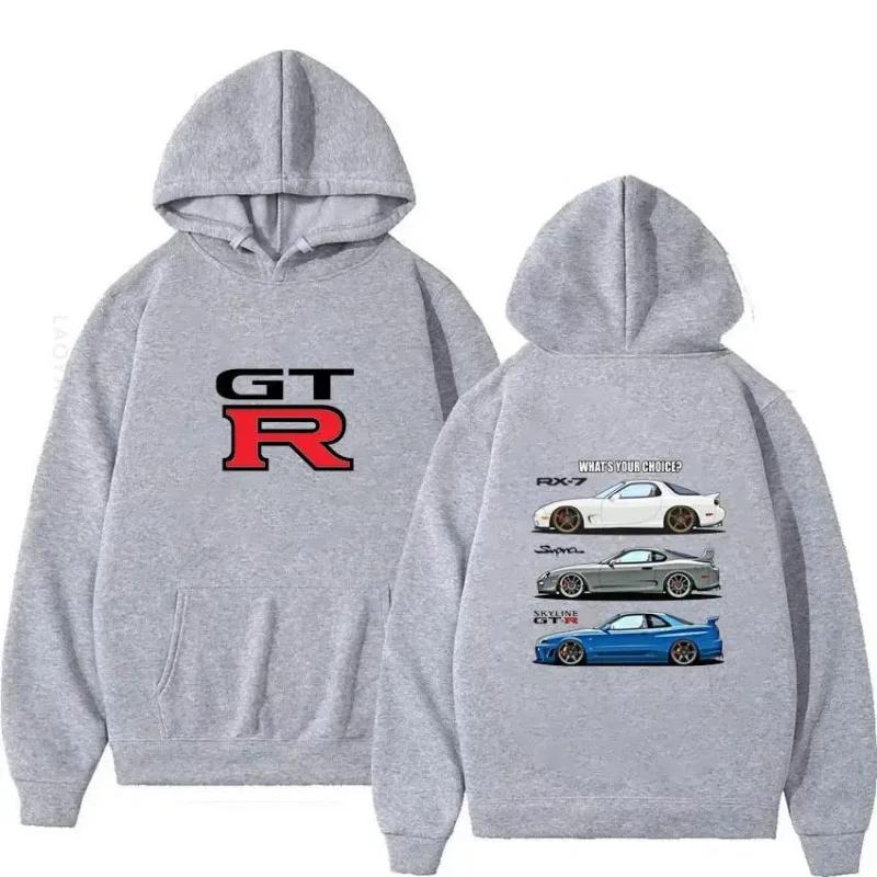 Initial D GTR Skyline R34 pullover, hoodie, street fashion hoodie, casual fitness jacket, street hip-hop clothing