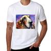 Cute basset hound cd TShirt Soft Basic Cotton Short Sleeve Tee
