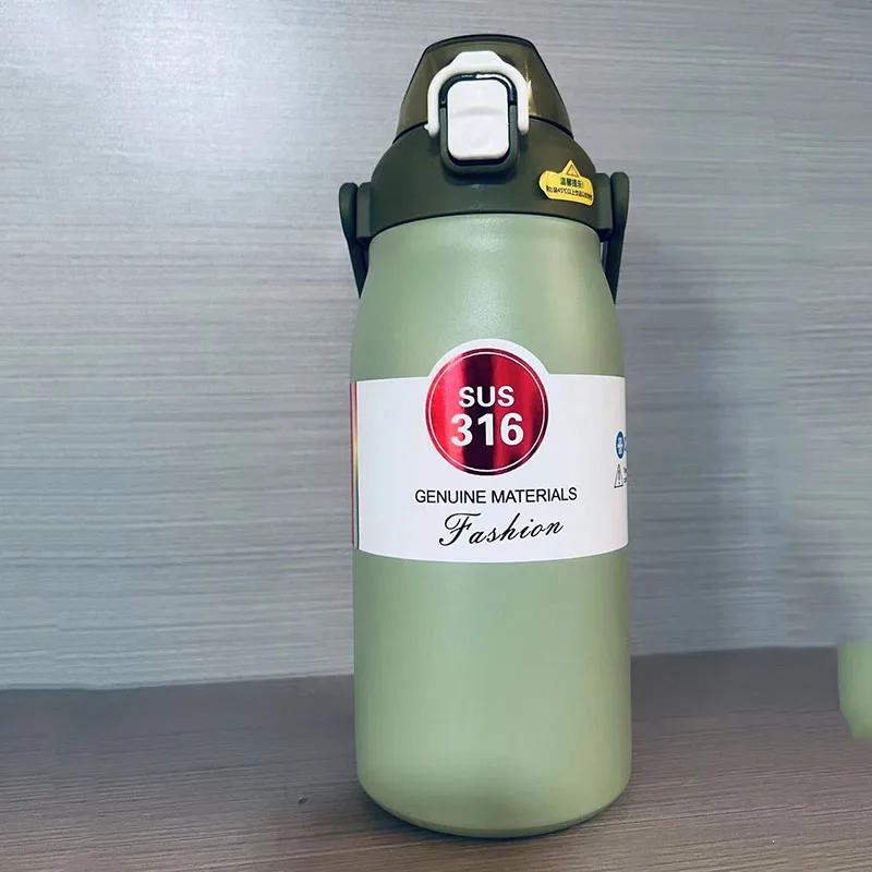 1.2L Большая емкость термобутылка для воды из нержавеющей стали термобутылка портативная вакуумная кружка термос изолированная чашка стакан