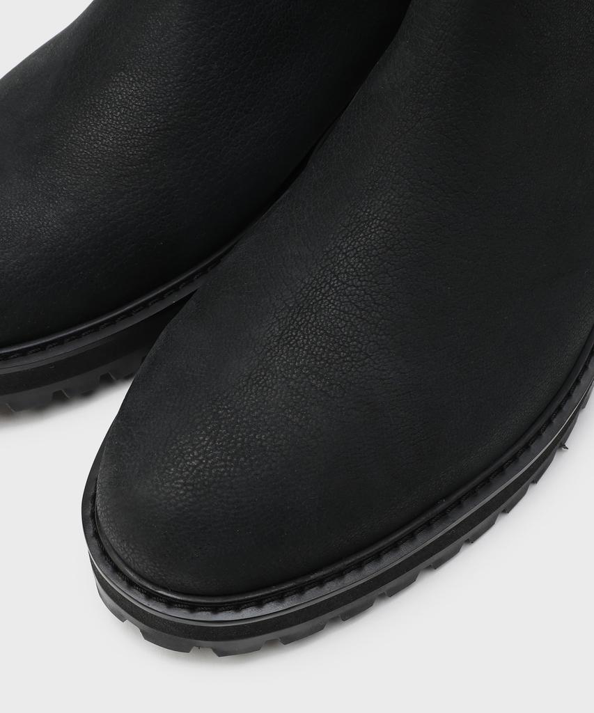 Firenze Atelier [Vibram] Round Toe Basic Chelsea Boots 9703 [Natural Black]