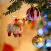 Colorful Hig Hland Cattle Decorations For Christmas Tree Decor Crafts Acrylic Hanging Pendants Christmas Decorations 2025