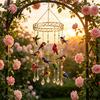 Indoor Window Hanging Decor Graceful Bird Wind Chime Stained Outdoor Sun Catcher Windchime Colorful Yard Relaxing White Noise Sound Decorations,