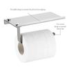 Stainless Steel Wall Mount Bathroom Toilet Paper Rolls Holder Tissue Shelf Organizer
