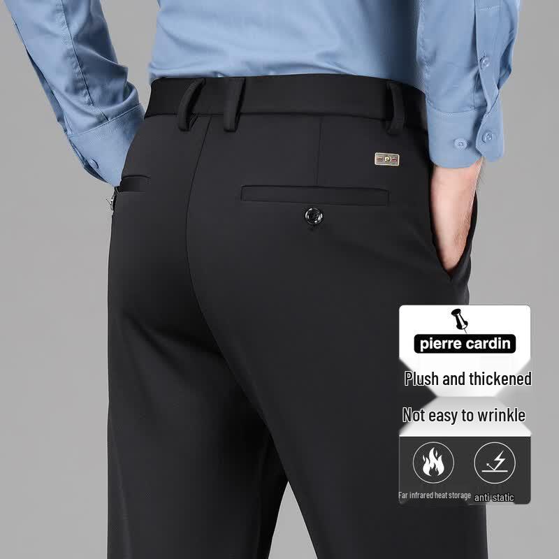 Pierre Cardin Мужские брюки прямого кроя в стиле business casual