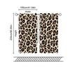 2 pcs, filtering curtains (excluding rods, non-movable, without batteries) Leopard for use in bedrooms and living rooms
