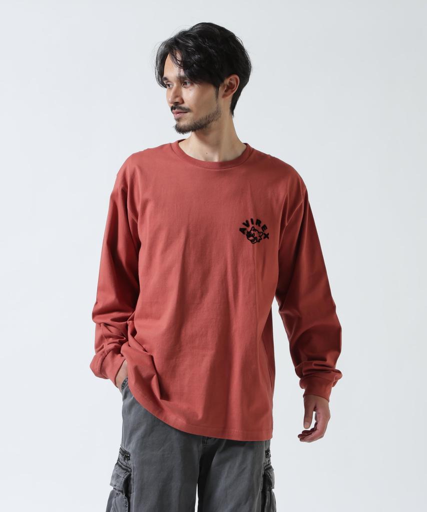 AVIREX TOMCAT L/S T-SHIRT XL 439 brick
