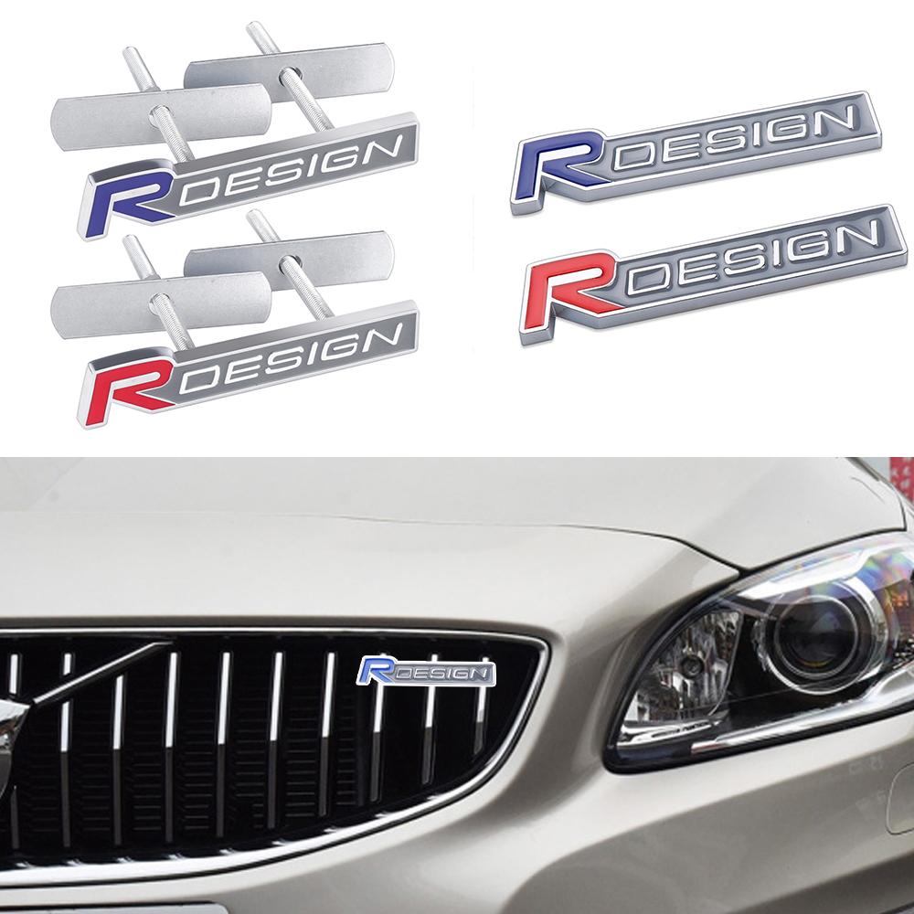 3D Металлическая эмблема R Design Наклейка на решетку радиатора автомобиля Для Volvo Rdesign V40 V50 S40 S80 XC60 S90 XC90 S60 XC40 V90 Аксессуары