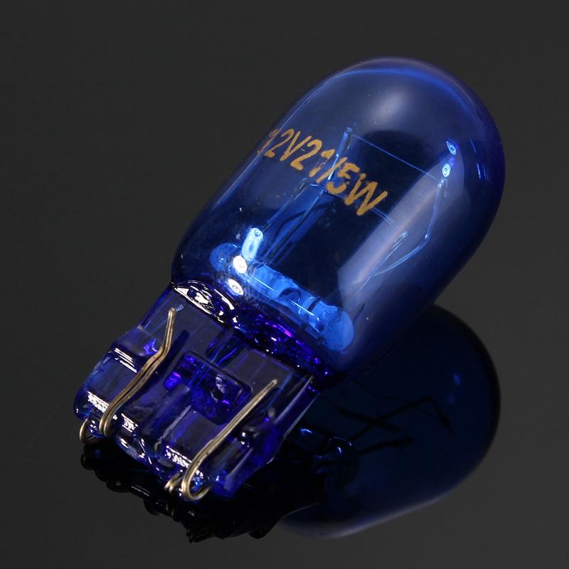 T20 580 7443 W21/5W 12V W3x16q Натуральный синий стеклянный стоп-сигнал задний фонарь автомобиля боковые лампы фары 1/2/4 шт. Сигнальная лампа