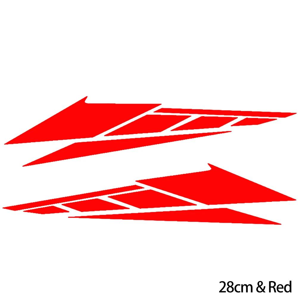 Новые 2 шт. наклейки из ПВХ для мотоциклов, светоотражающие наклейки 20 см/28 см, аксессуары для украшения хвостовой части скутера, декоративные украшения для мотоцикла