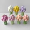 3D Силиконовые формы для свечей в виде букета тюльпанов, ручная работа, лавандовый цветок, мыло, гипс, смола, форма для поделок, сделай сам, инструменты для выпечки шоколадного торта