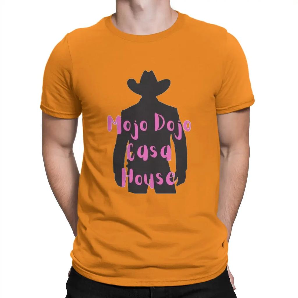Men Man T Shirts M-Mojo Dojo Casa Houses Pure Cotton Tops Vintage Short Sleeve O Neck Tees Classic T-Shirt Unisex