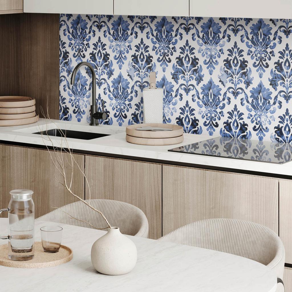 Self-Adhesive Vinyl Panel With Print 120x60 cm Floral Pattern in Baroque Style