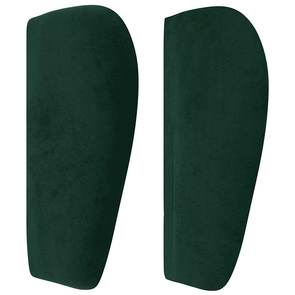 Headboard with Ears Dark Green 147 x 23 x 78 88 cm Velvet