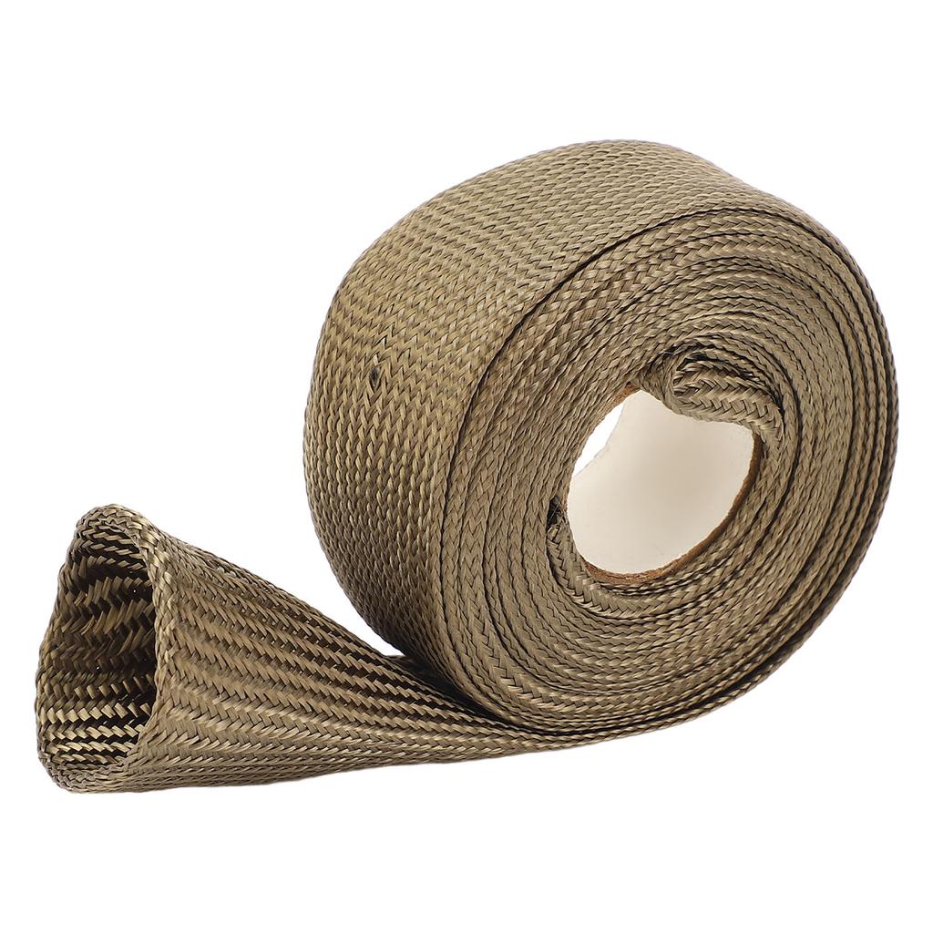 Автомобильный теплозащитный рукав 9,8 футов 0,75 дюйма из базальтового волокна, тканый, устойчивый к высоким температурам, топливный трубопровод H