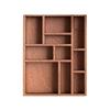 Variety Grids Mini Jewelry Holder Brown Dollhouse Shelf NEW Miniature Trinket Shelf  Ornaments