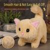 Simulated Plush Electric Cat Toy Makes You Happy Kitten Plush Toy  For Kids Birthday Gift
