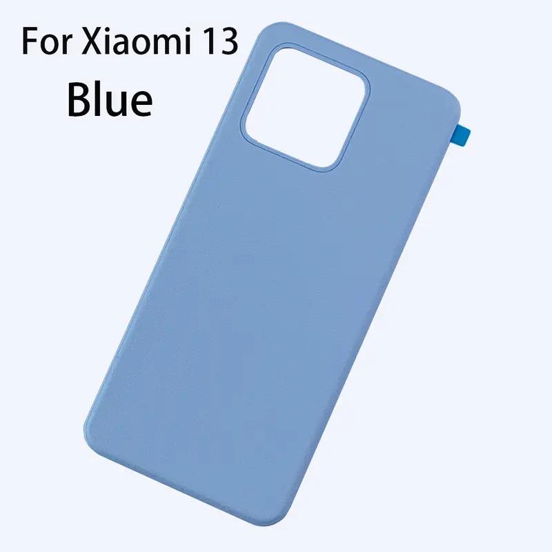Крышка аккумуляторного отсека Mi13 из стекла для Xiaomi Mi 13 Pro, задняя крышка, задняя крышка аккумуляторного отсека с объективом камеры
