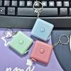 1.5m Square Keychain Automatic Telescopic Ruler Mini Small Tape Measure Clothing Tape Measure Body Circumference Ruler