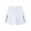 Lifestyle Series Letter Print Elastic Waist Straight Leg Shorts Women Shorts Snow-White 162328313-1