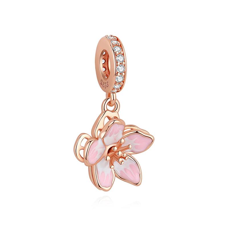 Original Charms Butterfly Firefly Lucky Clover Beads Fit Pan Brand Bracelets Necklaces Diy Jewelry for Women