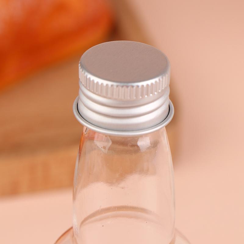 5 шт., 60 мл, набор мини-бутылок для спиртных напитков, пластиковые бутылки для спиртных напитков, серебряные/золотые колпачки, бутылки для алкоголя, контейнеры для молока, бутылка для вина