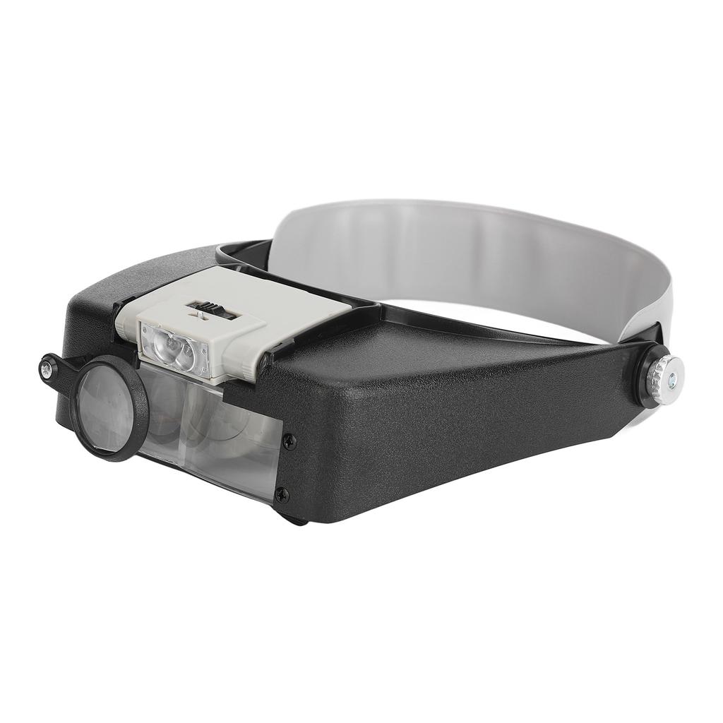 Headband Magnifier Glasses 1.5X 3X 8.5X 10X Magnification Head Mount Magnifier with LED Light