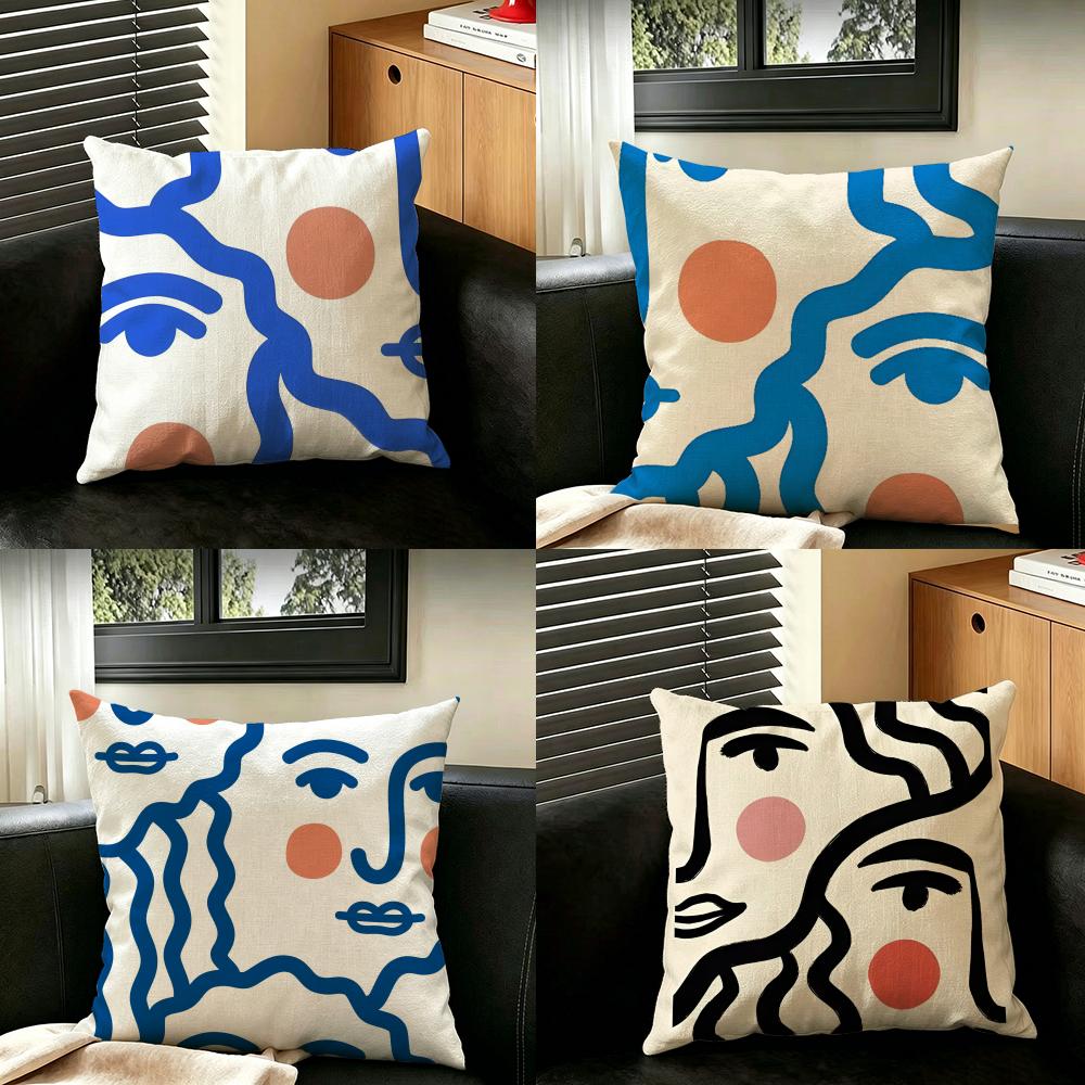 Art AAbstract FFaces Cushion Cover Creative pillowcases for interior decoration office living room home Car hot