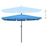210 x 140 cm Tilt Away Sun Umbrella in Azure Blue