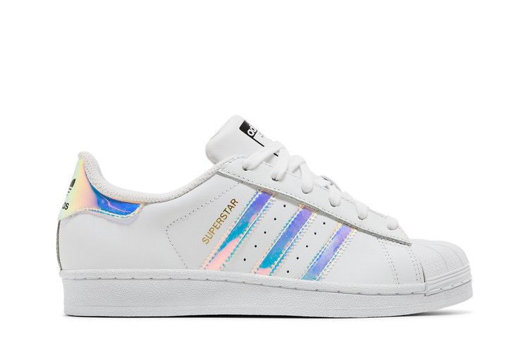 Kids' Sneakers adidas Superstar White Iridescent (Youth) White/White/Silver Metallic