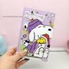 Магнитный трехстворчатый планировщик Snoopy формата A6: Твердый переплетный блокнот в клетку с цветными страницами
