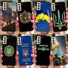 Ukraine Flag Phone Case For Samsung Galaxy S21 S8 S9 S10 S22 Plus Note 10 Note 20 Ultra S20 FE Coque