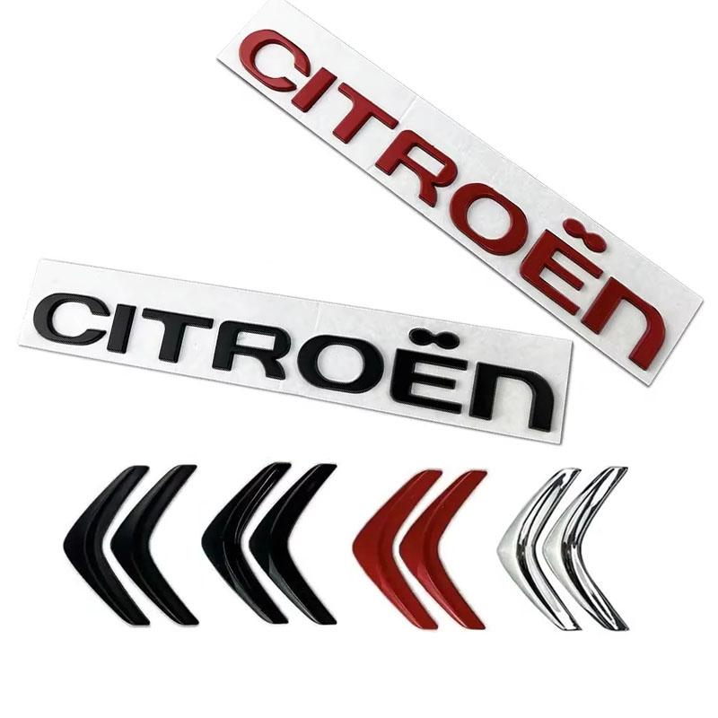 for Citroen Alloy Car Letter Sticker Rear Emblem C-Elysee C4 C3 C5 C1 Picasso DS3 DS5 DS4 Jumper Xsara Sega C-quatre Rear Badge