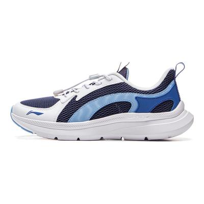 Li Ning Детские беговые универсальные амортизирующие кроссовки с низким верхом Детские кроссовки Темно-синие YKFV062-13