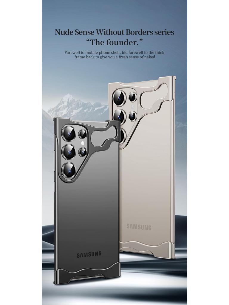 Универсальный противоударный металлический угловой чехол для телефона Samsung Ultra S25/S24/S23