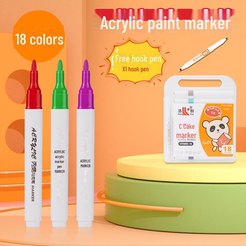 Acrylic Waterproof Painting & Graffiti Shoe Marker Set – Smooth, Durable DIY Art Pens