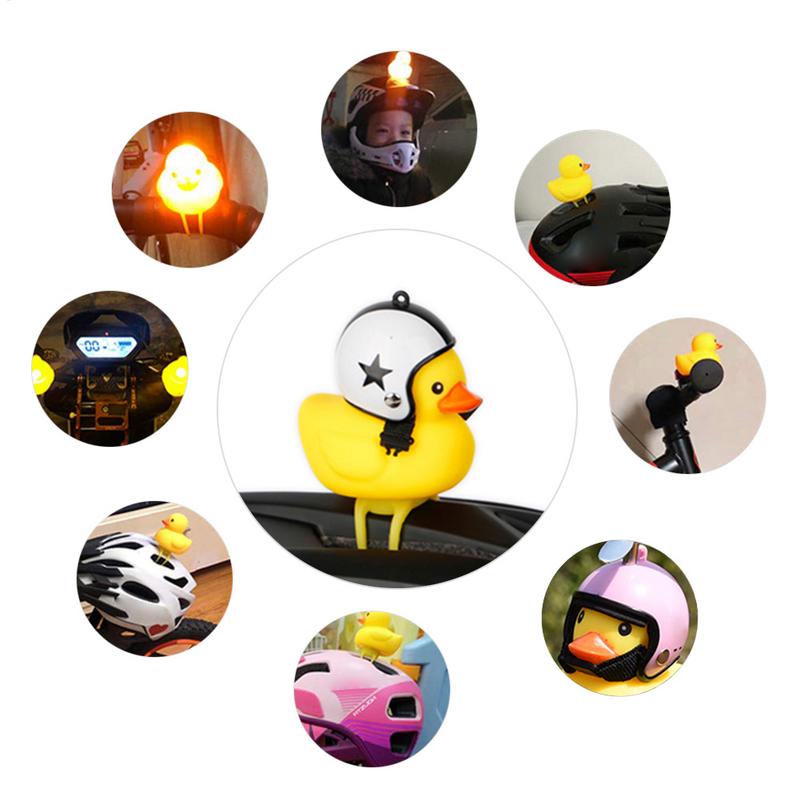 Резиновая Утка Игрушечные Украшения для Автомобиля Желтая Утка Декорации для Приборной Панели Автомобиля Крутая Утка с Пропеллером Шлемом