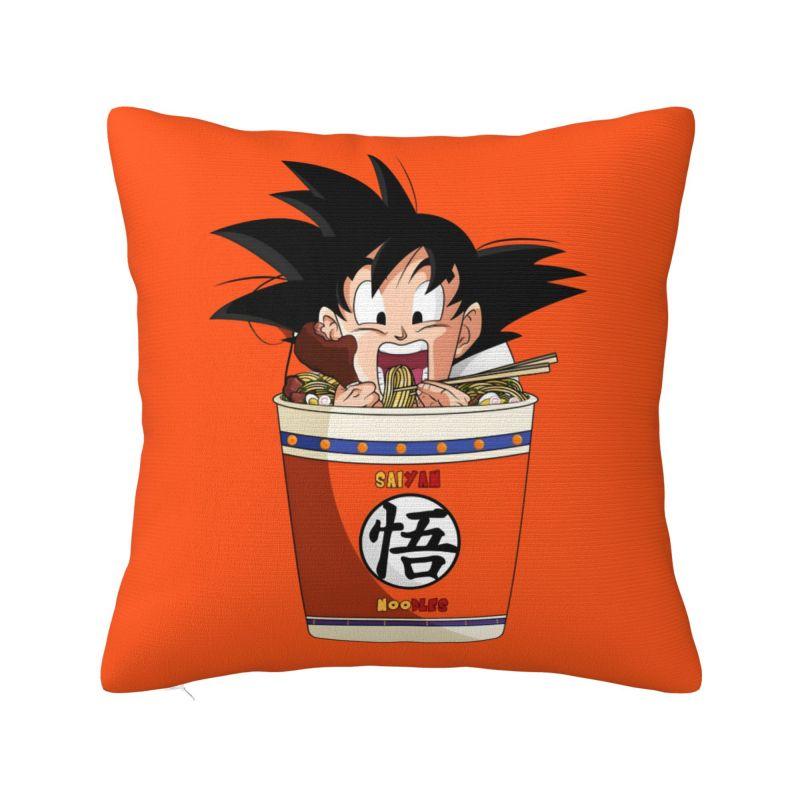 Custom Luxury Dragons Ball Goku Cushion Cover Velvet Anime Manga Pillow Case
