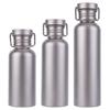 500/600/750ml Titanium Water Bottle with Lid Outdoor Camping Supplies Tourism Sports Leak-Proof Cycling Camping Water Bottle